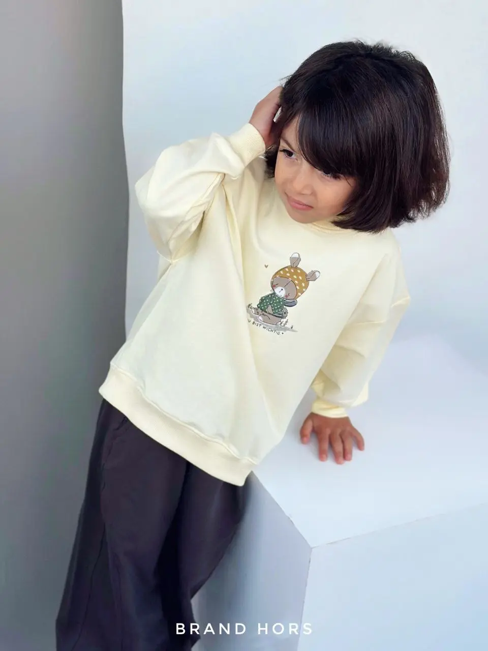 بلوز تک دخترانه طرح خرگوش زمستانه سایز40-55 کد 123