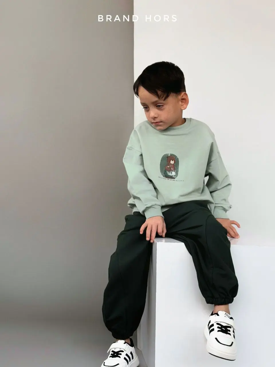 بلوز تک پسرانه طرح تدی زمستانه سایز 40-55 کد 122