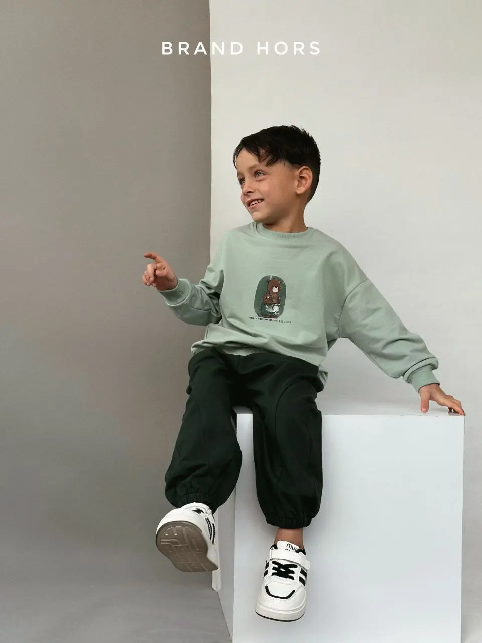 بلوز تک پسرانه طرح تدی زمستانه سایز 40-55 کد 122