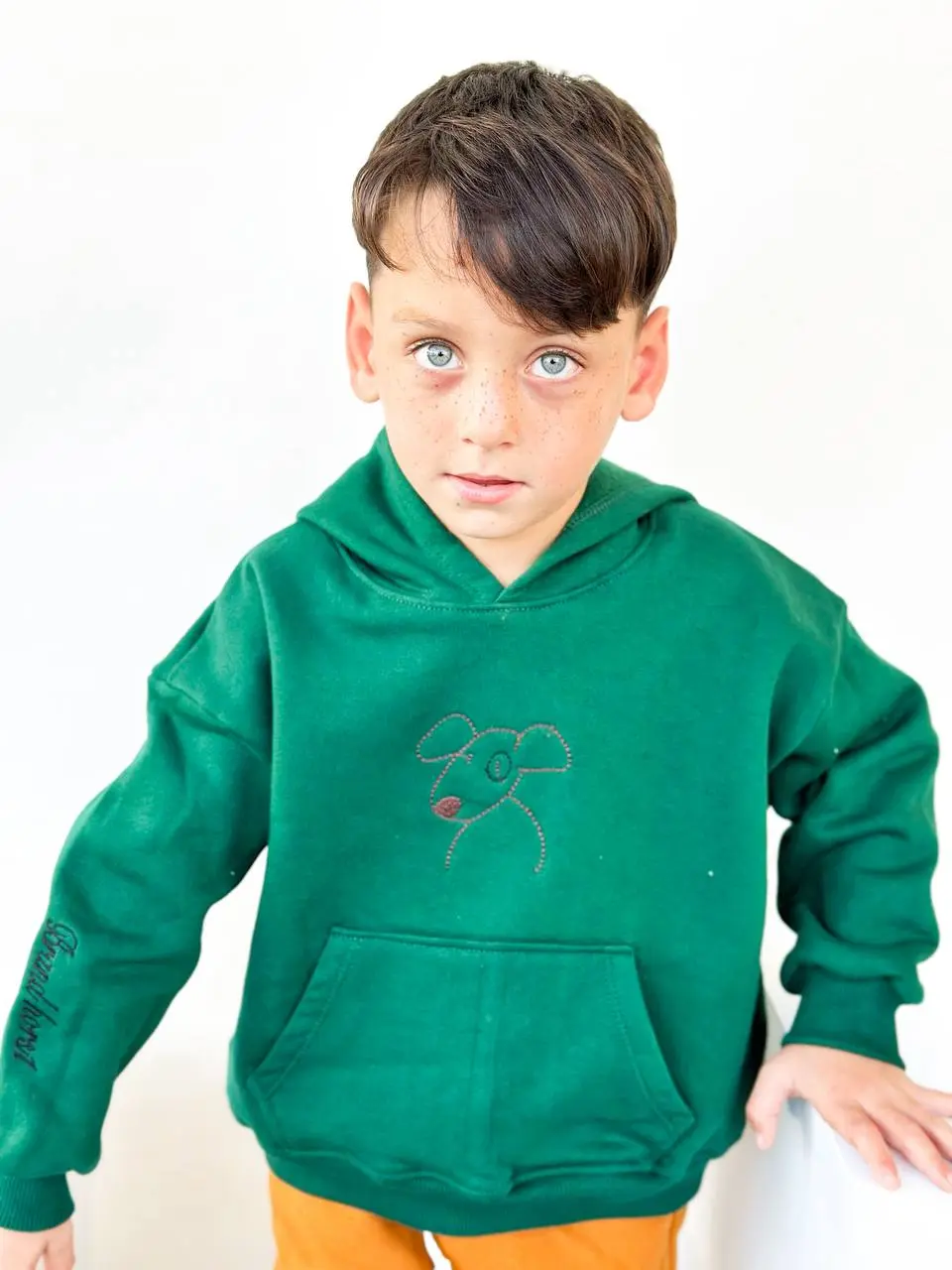 ست هودی شلوار اسپرت طرح هاپو سایز 45تا60 کد 136