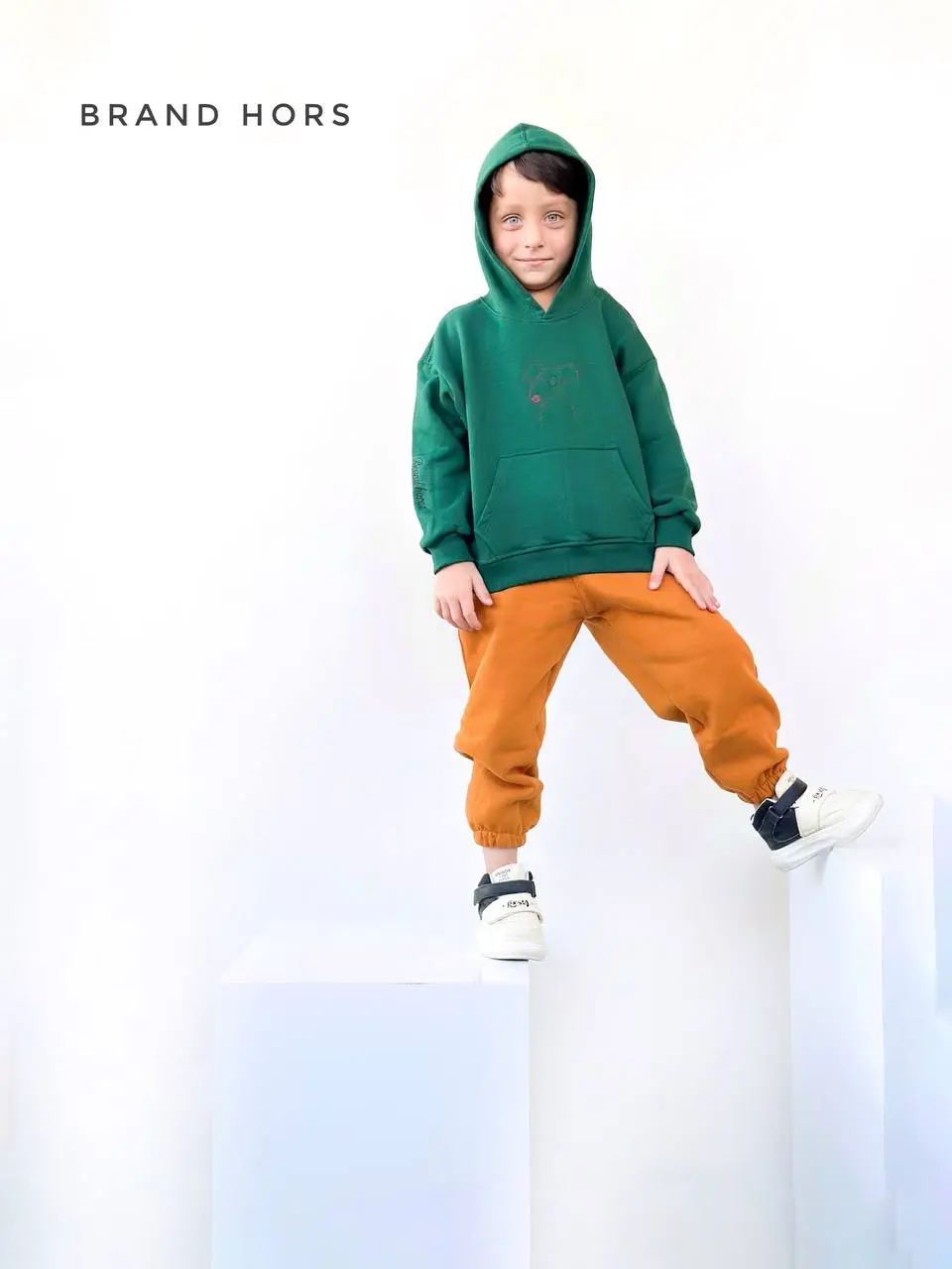 ست هودی شلوار اسپرت طرح هاپو سایز 45تا60 کد 136