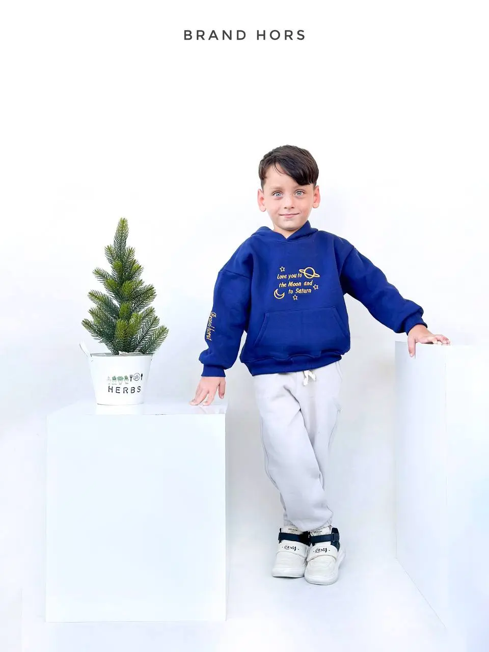 ست هودی شلوار اسپرت طرح کهکشان زمستانه سایز45-60 کد 137