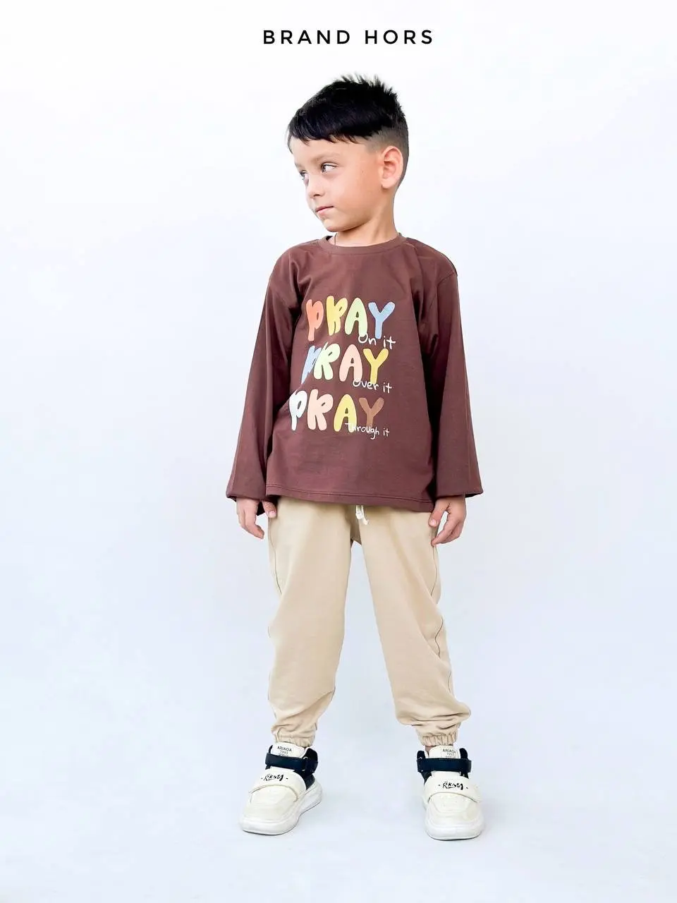 ست پسرانه طرح pray زمستانه سایز 35-50 کد 131