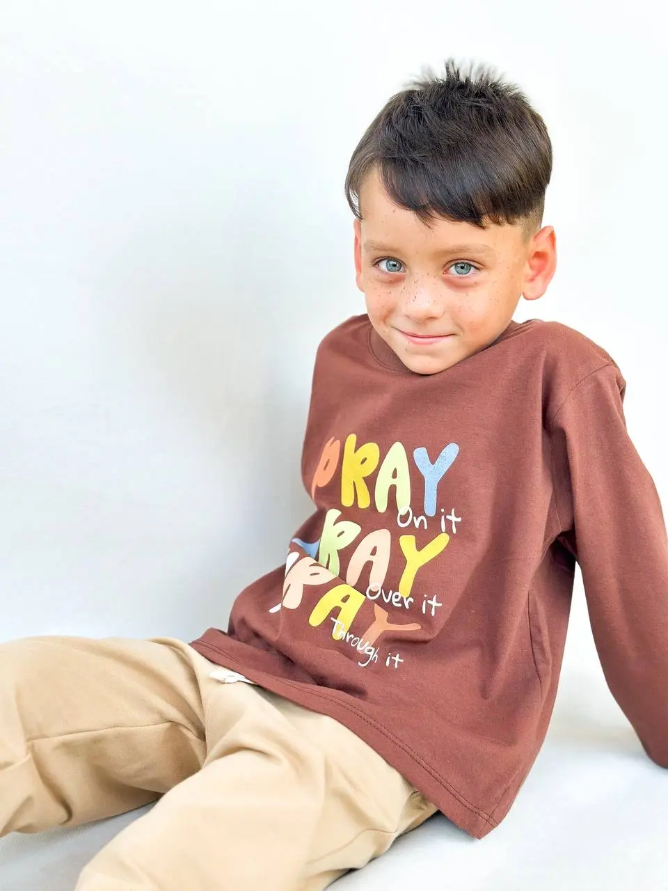 ست پسرانه طرح pray زمستانه سایز 35-50 کد 131