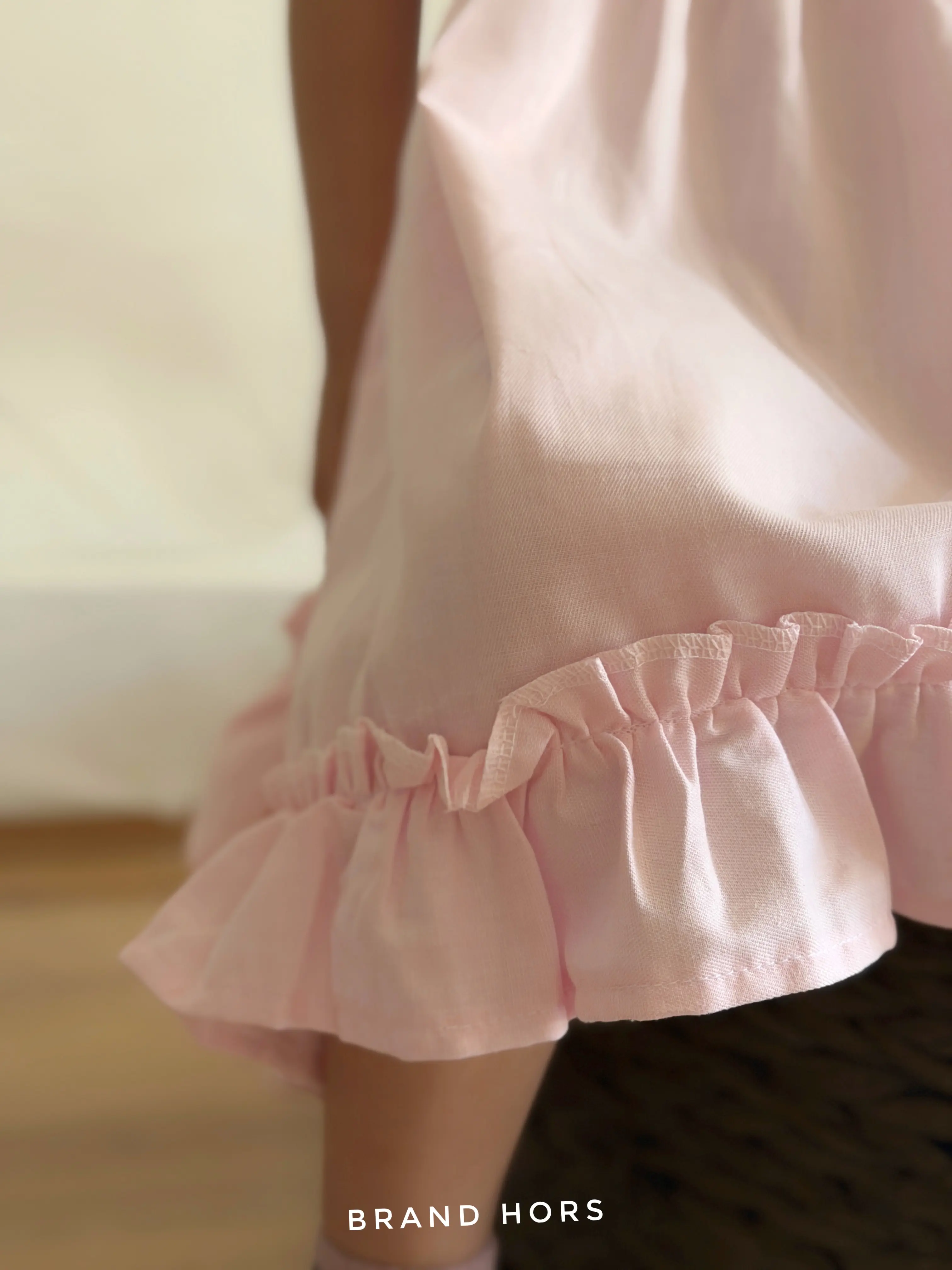 سارافون دخترانه رنگ صورتی بهاره سایز40-50 کد176