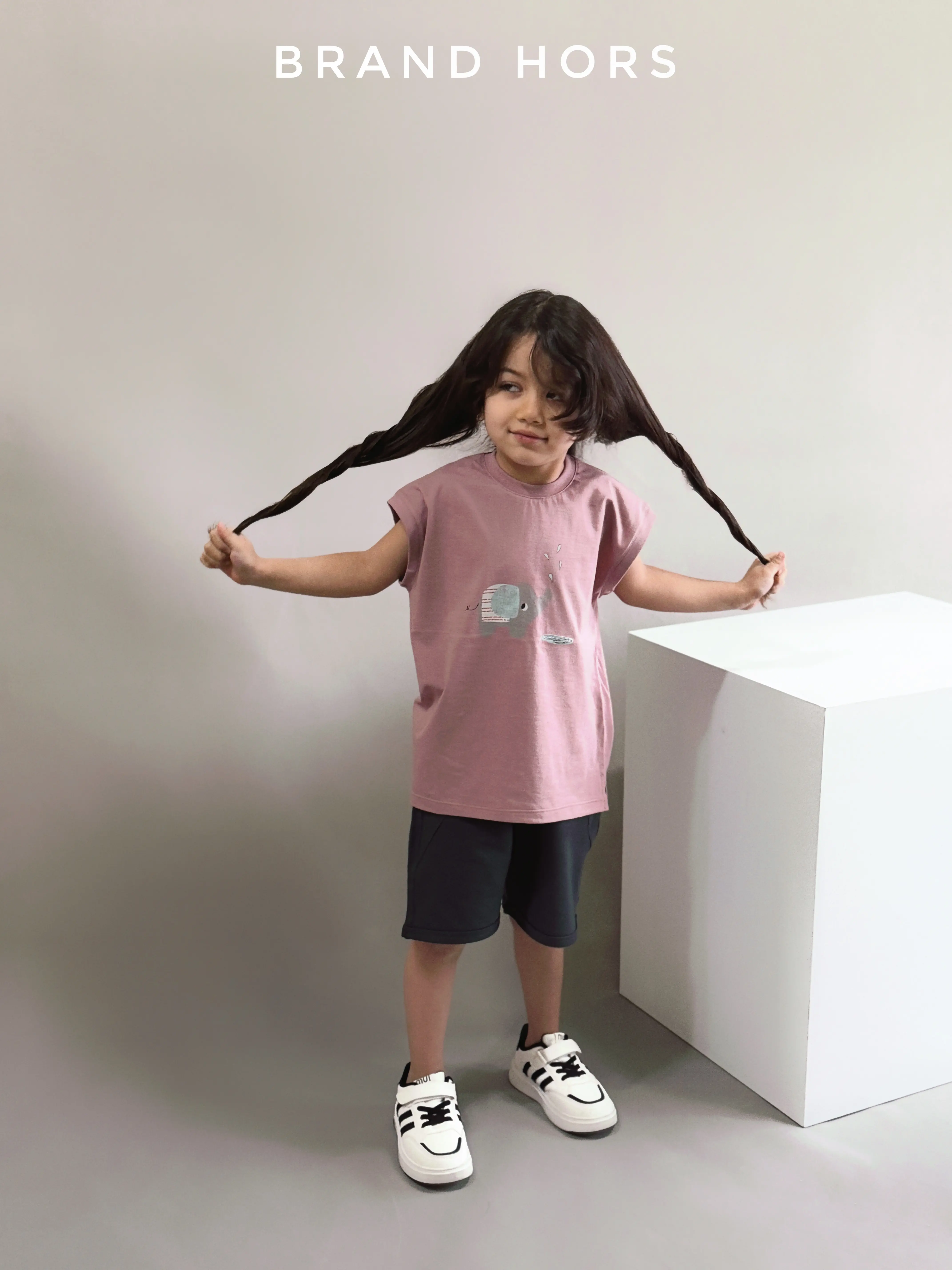 ست دخترانه طرح فیل بهاره و تابستانه سایز 35-50 کد 193