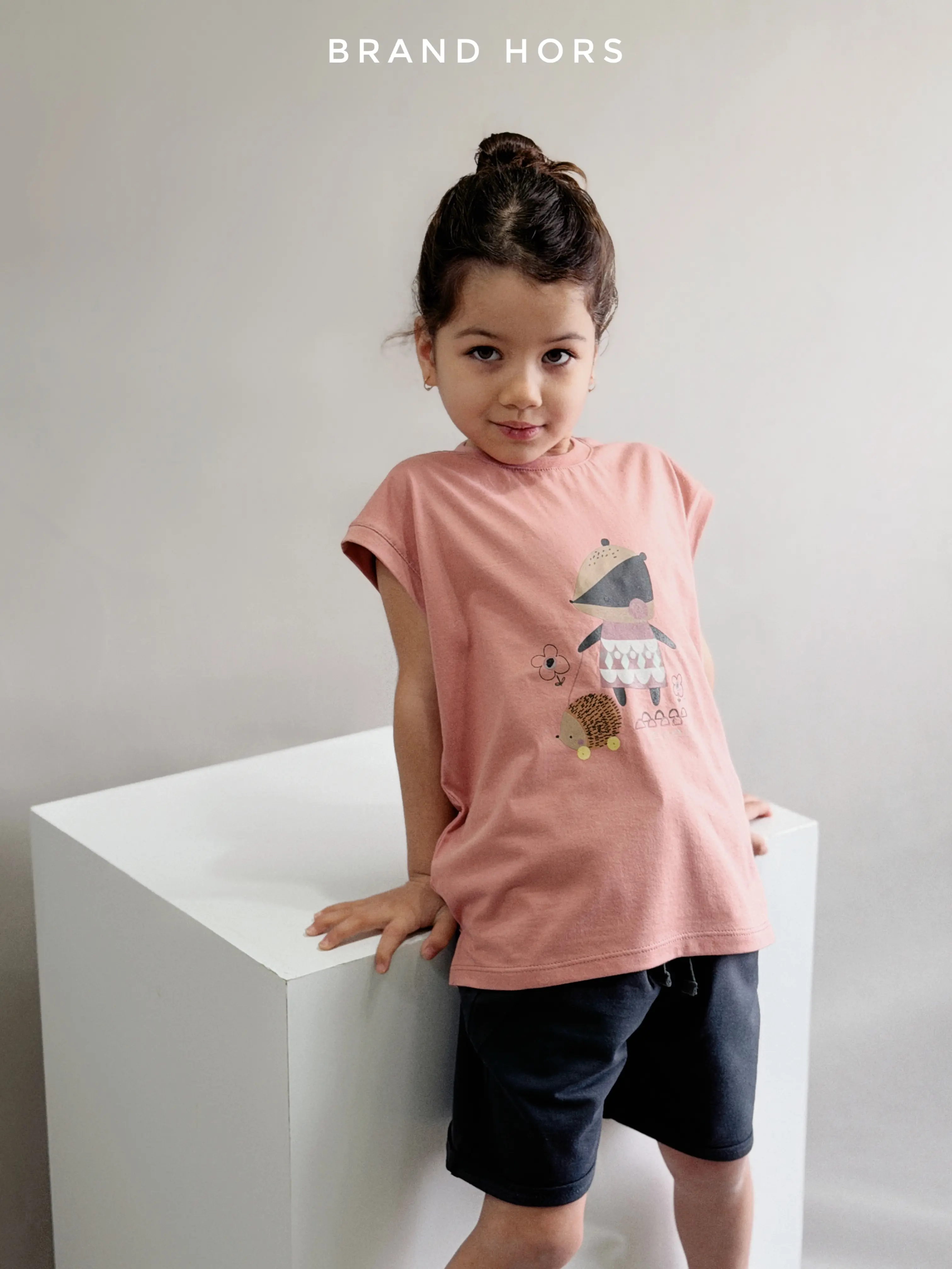 ست دخترانه طرح جوجه تیغی بهاره و تابستانه سایز 30-50 کد 195